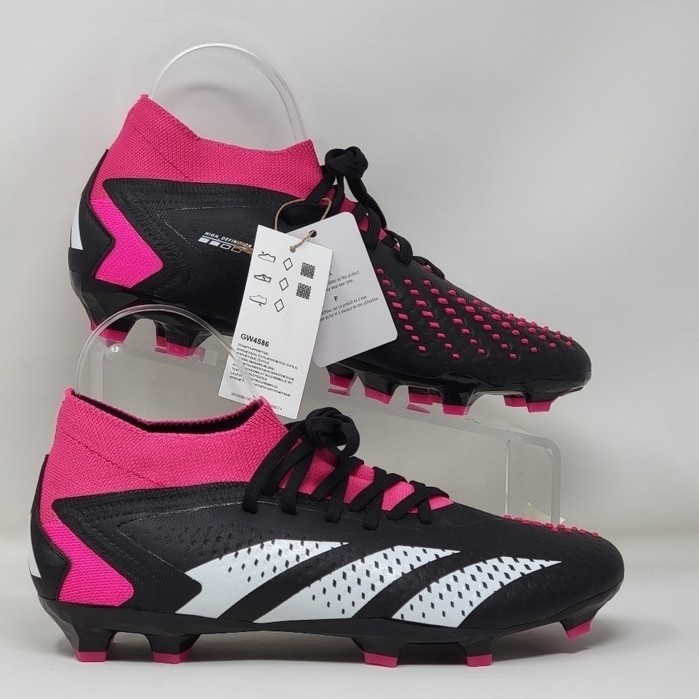 Adidas Predator Accuracy.2 FG Soccer Cleats Black Pink GW4586 Mens Size 6 New
